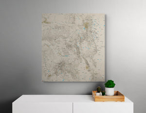 PREORDER - Colorado Hiking Trails - Push Pin Map