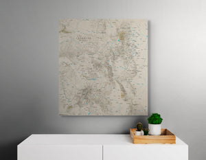 Colorado Hiking Trails - Push Pin Map