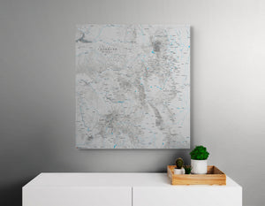 Colorado Hiking Trails - Push Pin Map