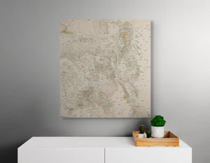 Colorado Off Road Trails - Push Pin Map