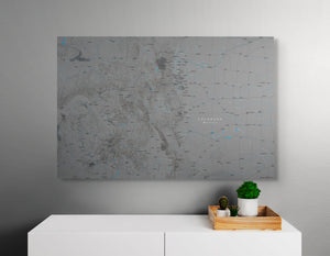 Colorado Rivers - Push Pin Map