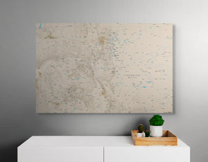 Colorado Rivers - Push Pin Map