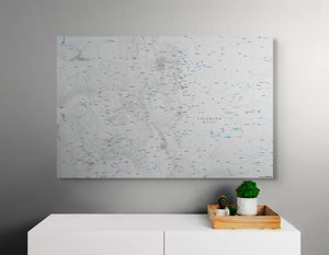 Colorado Rivers - Push Pin Map