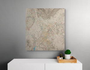 Moab Off Road Trails - Push Pin Map