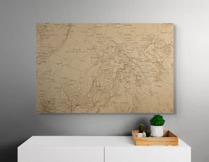 Moab Off Road Trails - Push Pin Map