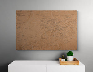 Moab Off Road Trails - Push Pin Map