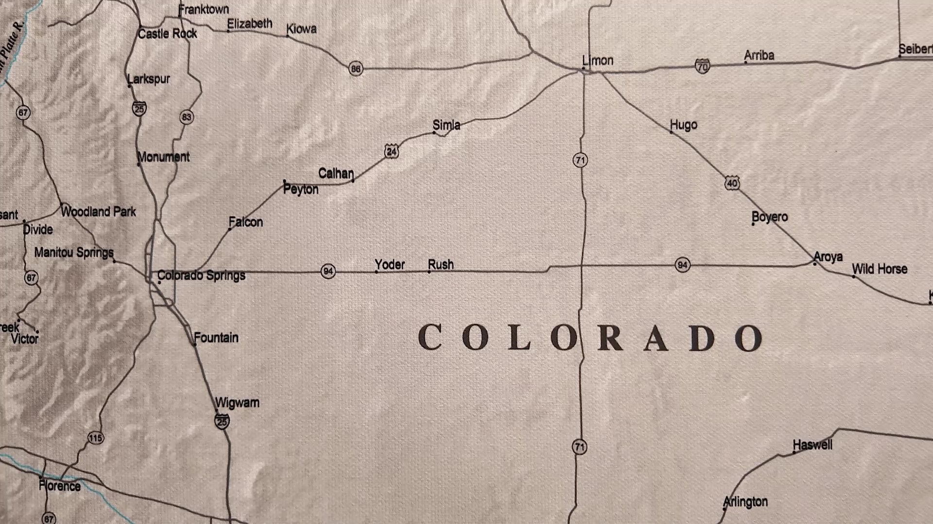 Colorado Push Pin Map