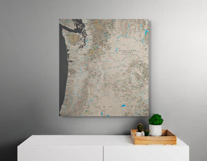 Washington Oregon Off Road Trails - Push Pin Map