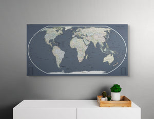 PREORDER - The World - Push Pin Map